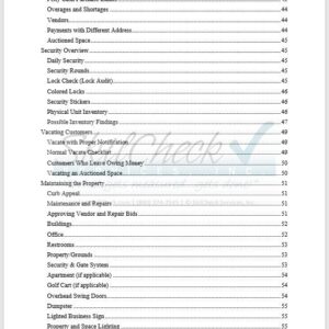 SkilCheck Training & Procedures Manual Table of Contents